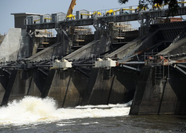A general view of the newly renovated Mount Coffee Hydropower Project, a hydroelectric project on Liberia's Saint Paul River in Harrisburg on December 15, 2016. AFP PHOTO/ZOOM DOSSO