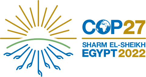 Logo de la COP27 en Egypte
